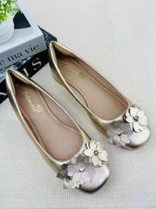 Women Flats - Vàng - Xem 2