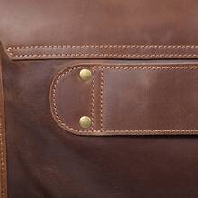 S.WORKER復古真皮男士公文包16"筆記本電腦包瘋馬皮信差手提包牛皮禮品男士公文包電腦包信使包學院包工作包夏季隨身攜帶多功能大容量中世紀棕色個性化禮品男友父親丈夫父親節禮品大一新生書籍返校多功能宿舍大學耐用的文檔袋 - 鏽棕色 - 查看 7