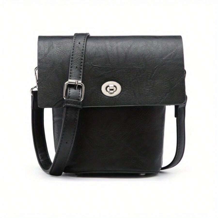 Mini Bucket Bag Crossbody Unique Shape Small Shoulder Purse - 黑色 - 查看 1