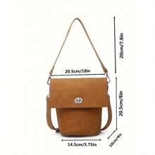 Mini Bucket Bag Crossbody Unique Shape Small Shoulder Purse - 黑色 - 查看 8