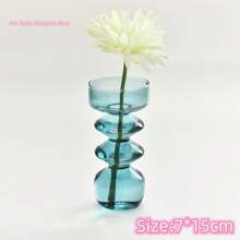 1 件新款 INS 设计师泡泡彩色玻璃花瓶，咖啡店/家居装饰，适合万圣节、节日派对、礼物、婚礼装饰（仅花瓶，不含鲜花） - 彩色 - 查看 6