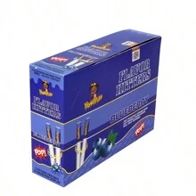 Lauxery 1袋裝藍莓口味一次性吸管，附2個嘴套，內含爆珠的便攜式設計 - 藍莓風味 - 查看 2