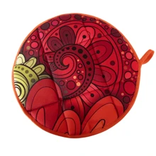 Tortillero Térmico Redondo Estampado (Pineda naranja) Tonali/ Tus tortillas calientes por más de 2 horas, técnología térmica patentada y 100% mexicana.… - Naranja - Ver 1