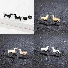 1 Chó Dachshund Bông Tai Thú Cưng Đáng Yêu Động Vật Tai Dành Cho Nữ Ban Đầu Thời Trang Bộ Trang Sức Dễ Thương Hàng Ngày Quà Tặng - 489 - Xem 9