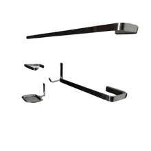 Kit Acessórios Para Banheiro Quadrado Prata 5 Peças