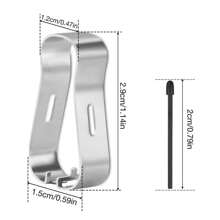 FONKEN Stylus Pen Tips For Remarkable 1/2 Stylus Pen Replacement Nib With Tool Compatible With MAX2/3 Boox NOTE Series - Black (5 Black Nibs + 1 Clip) - View 5