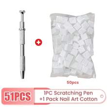 XEIJAYI 1Pc+50Pcs 1cm*1cm Small Nail Gradient Soft Sponge Design Square Drawing Painting Stamp Sponge Color Fade Block Blush Nail Buffers Makeup Pad,Nail Supplies,Nail Tools,Nail Art Tools,Back To School,Nails,Nail Tools For Press On Nails - Silver - View 4