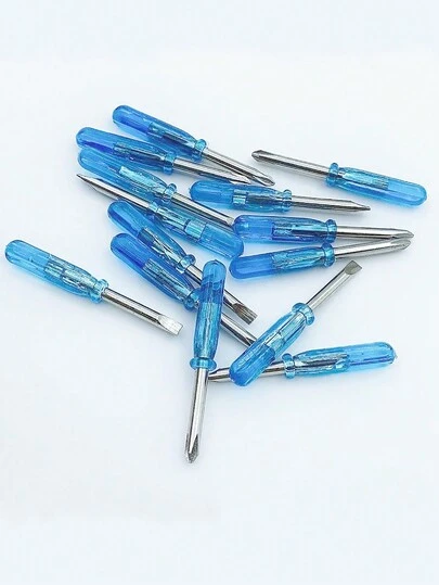 10/20 Stücke Blaues Mini Schraubendreher Set, spielzeuggroße 2mm Reparaturwerkzeuge, geeignet für Geschicklichkeitstraining, kleine Reparaturwerkzeuge, Kristallschraubenwerkzeuge, toll als Halloween, Weihnachts- oder Erntedankgeschenke