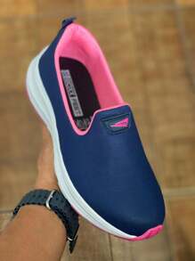 Women Casual Shoes - NAVY/PINK - View 2