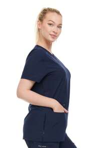 Tops Médicos - Azul Marino - Ver 4