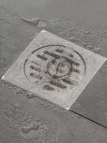 10片方形浴室髮絲過濾網，排水孔過濾貼，自粘防堵及防蟲地漏貼，適用於廚房和浴室 - 彩色 - 查看 3