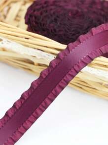 (5 Yards/Roll) 2.2cm Skirt Edge Satin Ribbon, Gift Wrapping, Cake Baking Packaging, Floral Wrapping, Wedding Decoration, DIY Crafts, Headwear, Brooch, Garment Accessories,Christmas Valentine Day