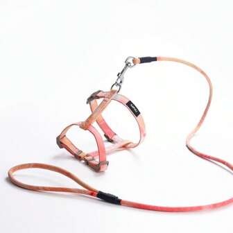 Light Blue Cat Leash For Outdoor Walking, Anti-Escape With Harness Vest, Suitable For Small Kittens And Puppies