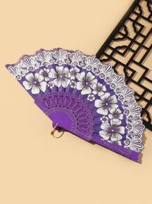 Breezier Elegant Vintage Flower Chinese Style Folding Fan