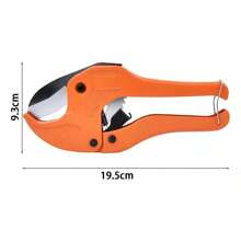 MOLOLAN Cortador De Tubo De Pvc, Hasta 42mm Cortatubo Tubo Hasta 1-5/8 Tijeras Para Tubos PPR. Fabricado en acero al manganeso de alta calidad, ofrece alta dureza, buena tenacidad y durabilidad. Ideal para uso doméstico, reparaciones y fontanería. - Naranja - Ver 2