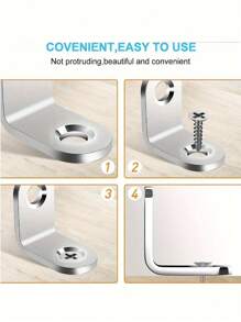 6/12/24/36 szt. kątowników w kształcie litery L ze śrubami, wytrzymały łącznik narożny, wspornik ścienny do ścianki działowej szafy, zagęszczony kątownik żelazny