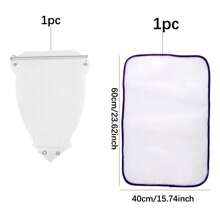 2-Piece Set, Hollow Iron Pad, Plus Ironing Pad, White Ironing Board Cover For Home Use