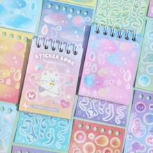 Conjunto de 30 hojas de pegatinas fantásticas con película centelleante y colorida, degradado decorativo, láser DIY, fotocards, material para libro diario y álbum perfecto para DIY y bullet journaling - Rosa - Ver 1