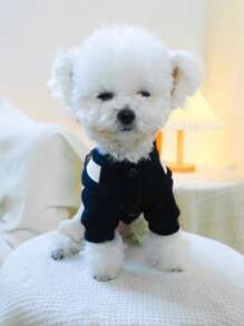 1pc Pet Clothes Universal For Cats & Dogs, Cute Dinosaur Suspender Pants For Small Dogs