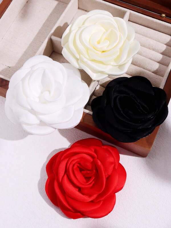 1pc 8CM Elegant Vintage Camellia Brooch, Can Be Used As Dress/Purse Pin, Clothing/Shoe/Headwear Accessory For Women Valentine's Day Dress Accessories Pin For Clothes Bag Charm School Office Accessories Shirts Jacket Jewelry Christmas Halloween Clothes Pin Funny Cute Teacher Gifts