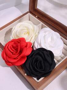 1pc 8CM Elegant Vintage Camellia Brooch, Can Be Used As Dress/Purse Pin, Clothing/Shoe/Headwear Accessory For Women Valentine's Day Dress Accessories Pin For Clothes Bag Charm School Office Accessories Shirts Jacket Jewelry Christmas Halloween Clothes Pin Funny Cute Teacher Gifts - Multicolor - View 3