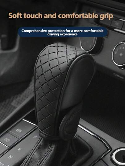 1pc Car Gear Shift Knob Cover Handbrake Cover Manual Transmission Shift Cover Universal Car Interior Decor