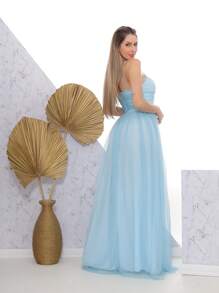 Women Prom Dresses - Màu xanh nhạt - Xem 2