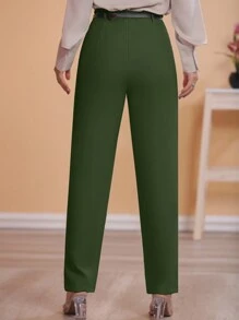 Women Pants - Army Green - View 2