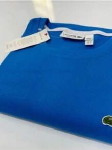 Kit 10 peças Camisa Masculina Lacoste Malha Premium Malha 30.1 , 100% Algodão - Azul Marinho - Visão 3