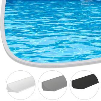 2M Silikon Vattenstoppremsa Böjbar Köksbänkskiva Hållare Badrum Duschdam Översvämningsbarriär Torr- och våtseparation Badrumstillbehör Badrumsverktyg