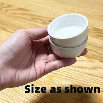 6 st. minisåsskålar i keramik, dessertkopp med dippskålar, små ramekins, 30 ml vitt porslin, för sushi, sojasås, ketchup, olivolja, förrätt, vaniljsås, pudding, geléshotglas, 1,5 oz, kök, julklapp, skolmaterial