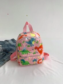 1入恐龍圖案設計帶有耳朵的可愛時尚卡通背包，男女兒童皆適用，幼稚園包 - A - 查看 15