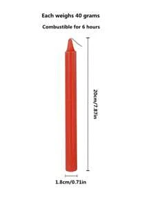 10pcs Slim Straight Candles, Regular Household Lighting Candles, Odorless White & Red Candles, Suitable For Ambiance Creation And Decoration In Bars, Restaurants, Romantic Dinners, Weddings, Birthdays, Ceremonies, Memorials, Home Decor, Power Outages, And Outdoor Camping