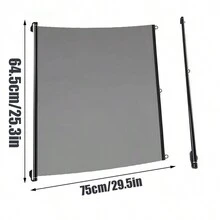 1 pieza Película transparente para sombra solar, visera solar retráctil, parasol de parabrisas, película de aislamiento térmico de la ventana delantera, adecuada para autobuses, camiones, camiones cisterna, automóviles privados, vehículos todo terreno - Multicolor - Ver 15