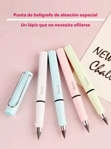 Lapiz infinito 12pz reutilizable con goma - Multicolor - Ver 3