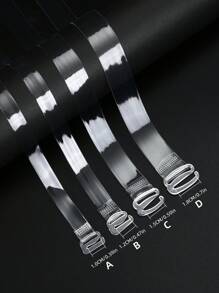 3pairs Clear Bra Strap Invisible & Traceless Spaghetti Strap For Bra, Lingerie, Off Shoulder Straps