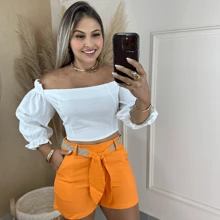 Women Shorts - Naranja - Ver 2