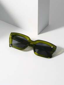 1pc Square Shaped Versatile Fashion Glasses For Slimming Effect Shades Beach Accessories Beach Accessories For Women Glasses Shades Basics Fall Winter Women Outfits Clothes Business Casual Gifts For Summer Beach Vacation,Outdoor,Travel