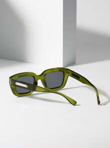 1pc Square Shaped Versatile Fashion Glasses For Slimming Effect Shades Beach Accessories Beach Accessories For Women Glasses Shades Basics Fall Winter Women Outfits Clothes Business Casual Gifts For Summer Beach Vacation,Outdoor,Travel