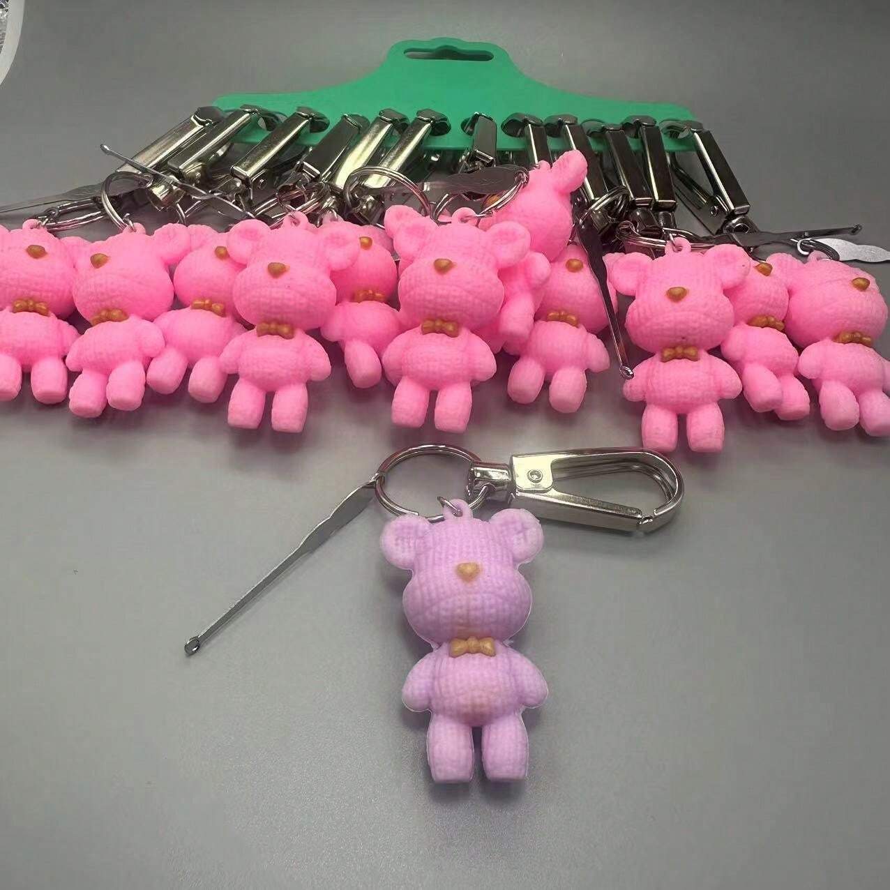 9 Mini-Teddybär Schlüsselanhänger – Ca. 11x7 Cm, Aus Plüsch, Für Deko & Geschenke