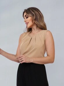 Women Blouses - Màu Khaki - Xem 3