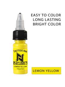NISIMP Kit de Tinta de Tatuagem, Conjunto de 14 Cores de Tinta de Tatuagem EIPTWH 1/2oz 15ml/garrafa, Tinta de cor brilhante e vibrante para suprimentos de tatuagem, pigmentos de tatuagem profissionais para arte corporal de tatuagem FWTI14-15