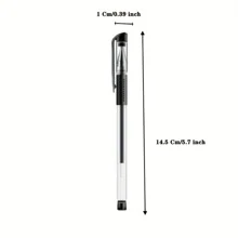 Bộ 10 Bút Trung Tính Với Màu Đen, Xanh Dương Và Đỏ, Đầu Đạn 0.5 Mm, Văn Phòng Phẩm Nhật Bản Dễ Thương Cho Trường Học Và Đồ Dùng Văn Phòng - màu đen - Xem 2