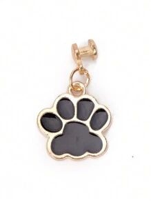 1pc Metal Cat & Dog Paw Watch Band Decoration Charm -Compatible With Apple Watch Band Accessories Compatible With Apple Watch Silicone Strap Series Decor Ring Nails