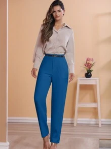 Women Pants - Royal Blue - View 3