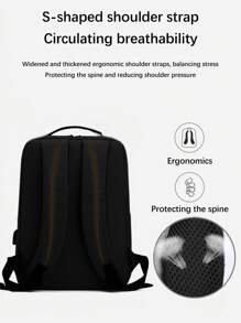 Mochila grande de 15.6 pulgadas con puerto de carga USB externo, multifuncional para negocios, viajes, compras y mochila talla grande fácil. Mochila de viaje Scream Bag, mochila de invierno, mochila del Día de San Valentín, artículos esenciales de viaje, mochila escolar grande, mochila para portátil, mochila de camping