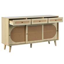 Sweiko Nightstands - Natural Oak - View 9