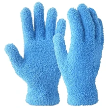 Luvas de Microfibra para Limpeza, Luva de Limpeza para Plantas, Persianas, Lâmpadas e Pequenos Cantos de Difícil Acesso, Conjunto com 1 Par, Cozinha, Banheiro, Casa, Fornecedores Domésticos