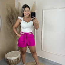 Women Shorts - Hot Pink - View 2