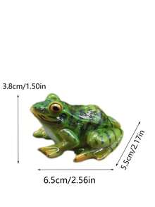 1入/3入組青蛙雕像樹脂手工裝飾花園坐姿青蛙，花園樹脂手工藝品家居客廳電視機柜玄關裝飾辦公室藝術裝飾。微景觀模擬青蛙裝飾品，烘焙造景配件，車用樹脂手工藝品，花園盆景多肉植物裝飾 - 青蛙 - 查看 9